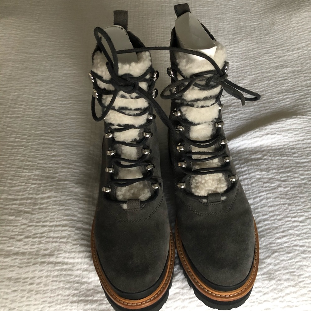 ❌❌SOLD❌❌🆕Marc Fisher 6.5 GREY Izzie Hiking Boots - Picture 9 of 16